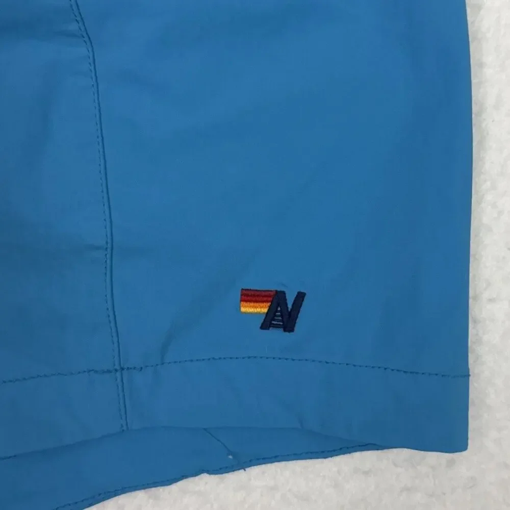 Aviator Nation Board Shorts Mens 36 Blue Horizontal 5 Stripe Flex Swim